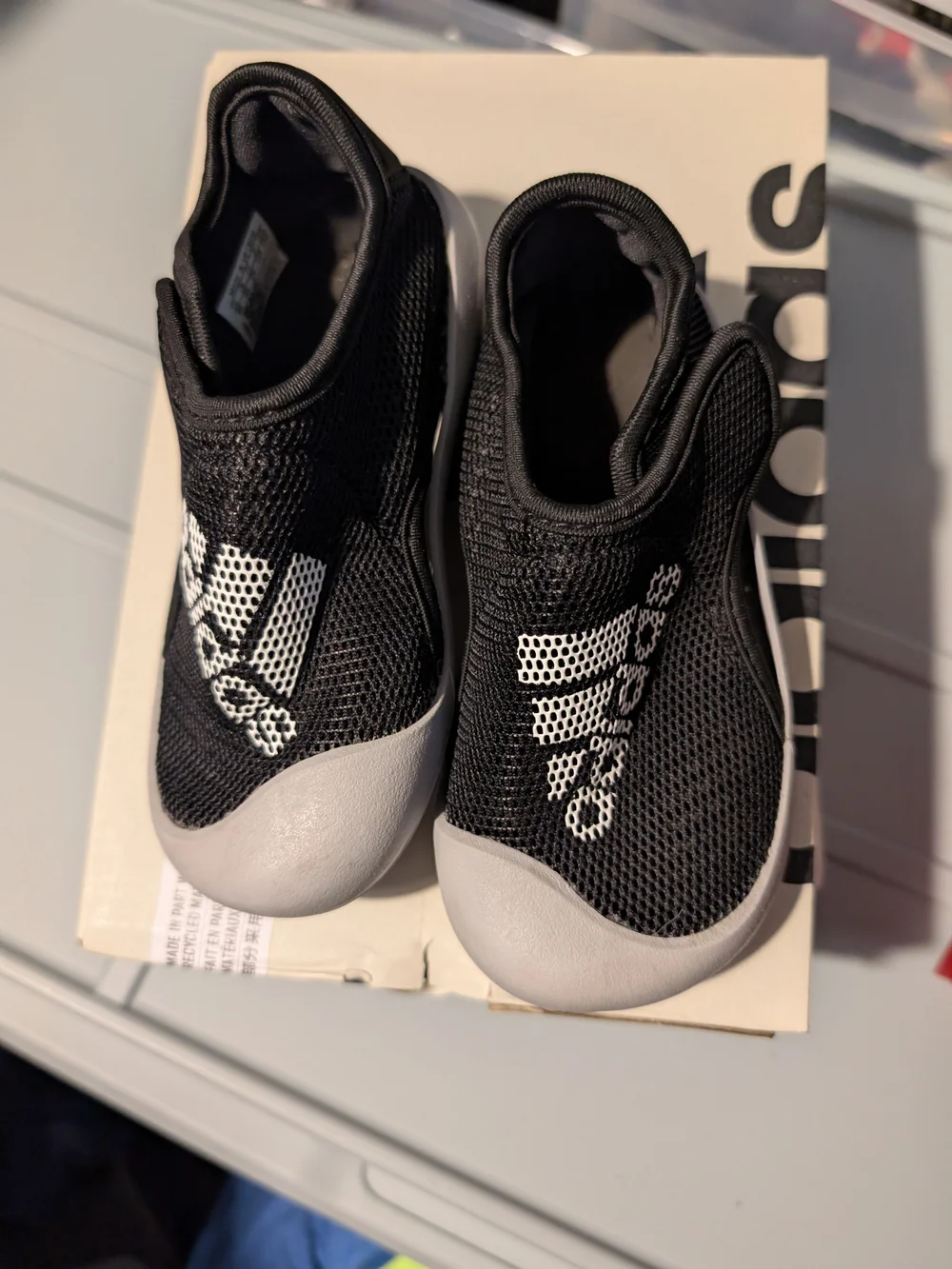 Kids Adidas Sandals/Water Shoes in Black and Gray